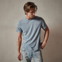 Clear Jersey Crew in Bluestone Pigment | James Perse Los Angeles