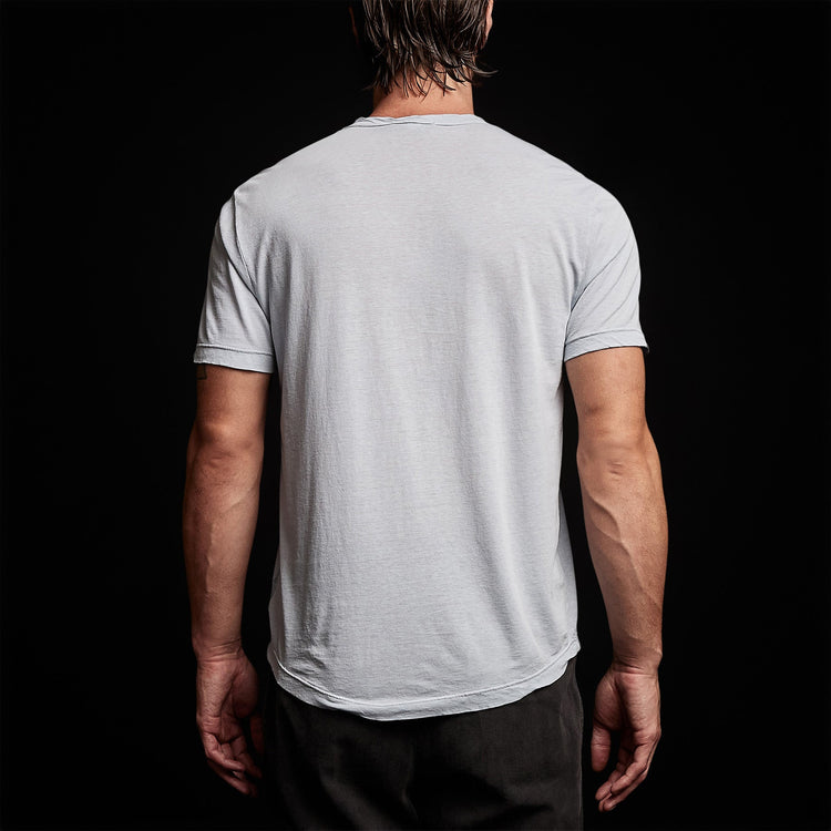 Clear Jersey Crew in Baby Blue Pigment | James Perse Los Angeles