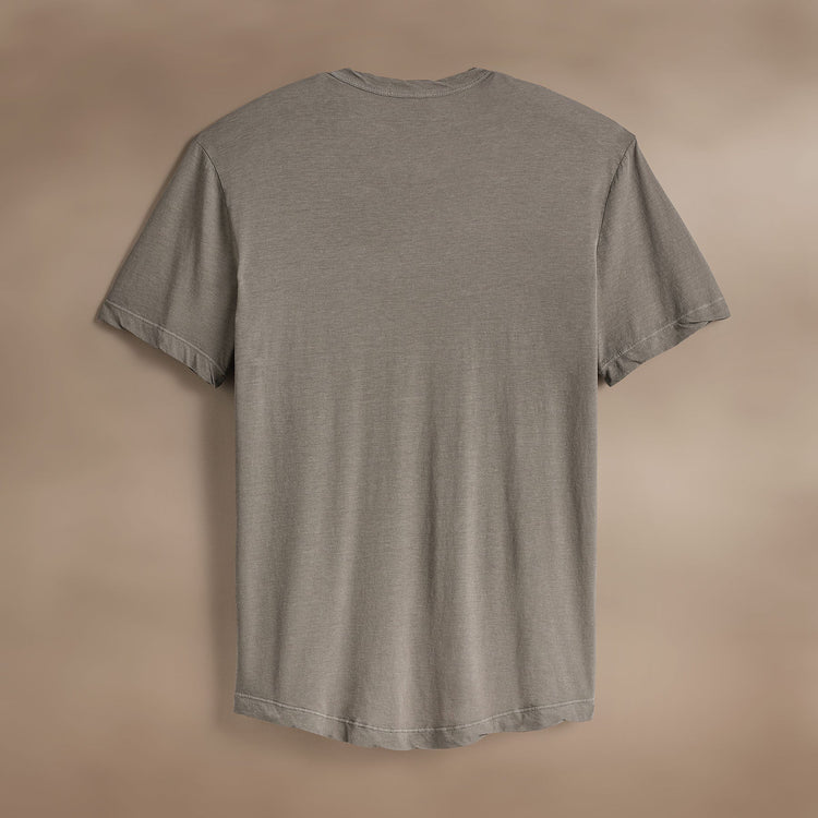 Clear Jersey Crew in Coyote Pigment | James Perse Los Angeles