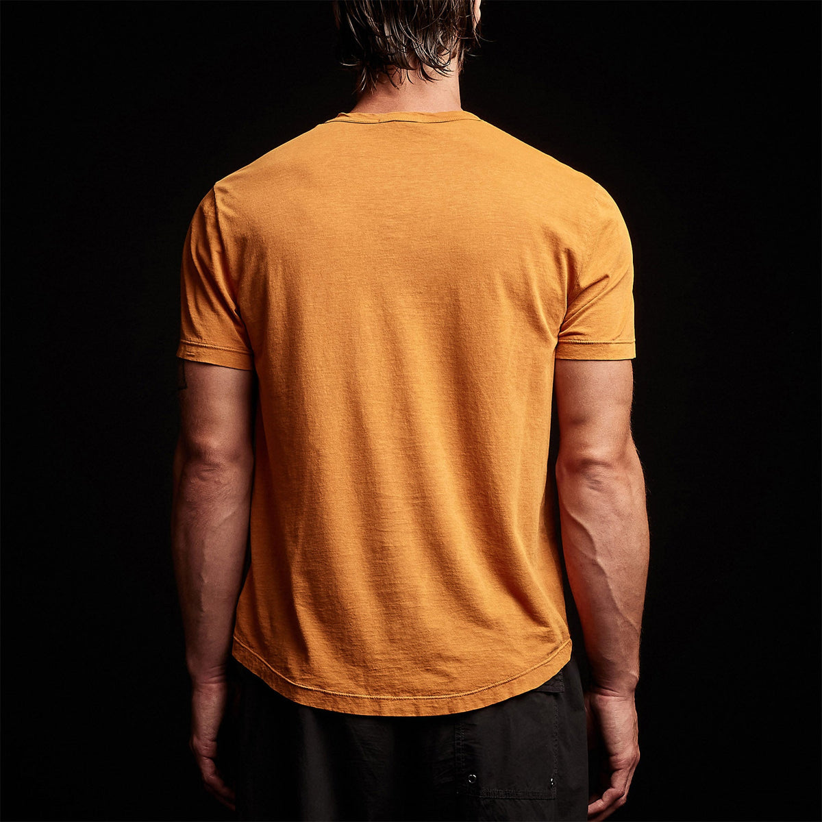 Clear Jersey Crew in Citrine Pigment | James Perse Los Angeles