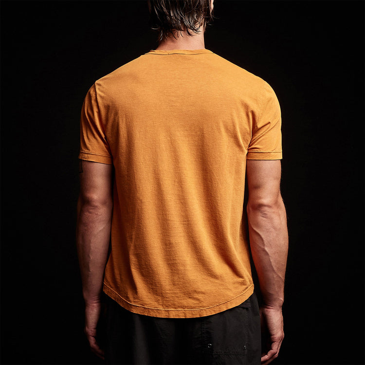 Clear Jersey Crew in Citrine Pigment | James Perse Los Angeles