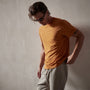 Clear Jersey Crew in Citrine Pigment | James Perse Los Angeles