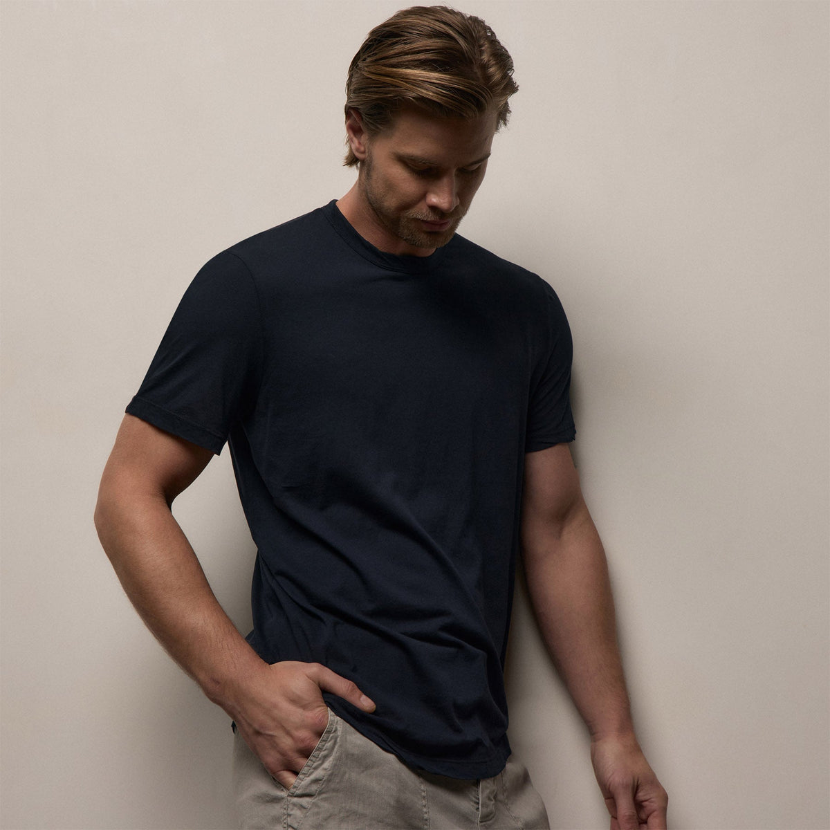 Clear Jersey Crew in Deep | James Perse Los Angeles