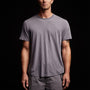 Clear Jersey Crew in Flannel Pigment | James Perse Los Angeles