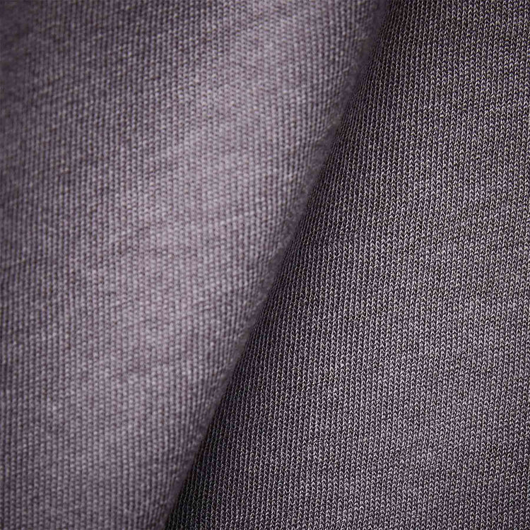 Clear Jersey Crew in Flannel Pigment | James Perse Los Angeles