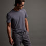 Clear Jersey Crew in Flannel Pigment | James Perse Los Angeles