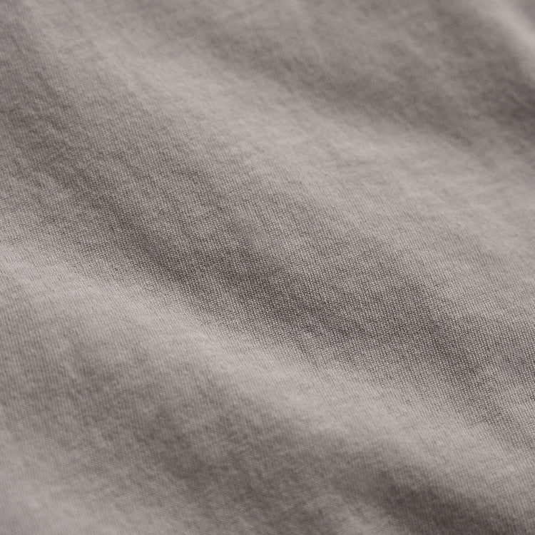 Clear Jersey Crew in Fog Pigment | James Perse Los Angeles