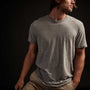 Clear Jersey Crew In Heather Grey | James Perse Los Angeles