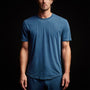 Clear Jersey Crew in Lake Pigment | James Perse Los Angeles