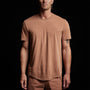 Clear Jersey Crew in Nutmeg Pigment | James Perse Los Angeles