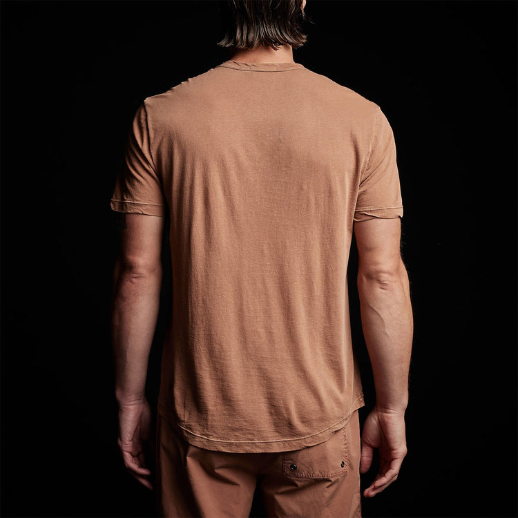 Clear Jersey Crew in Nutmeg Pigment | James Perse Los Angeles