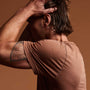 Clear Jersey Crew in Nutmeg Pigment | James Perse Los Angeles