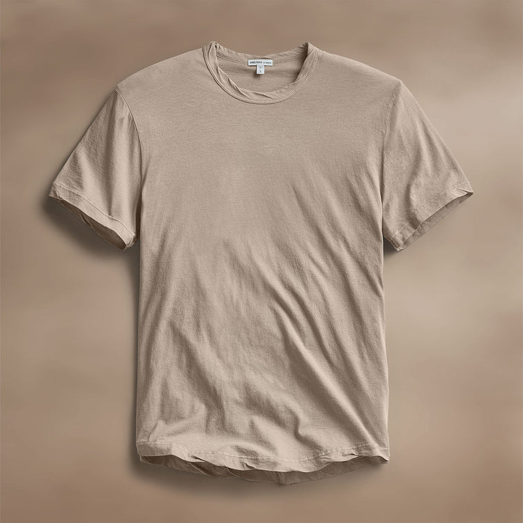 Clear Jersey Crew in Overcast Pigment | James Perse Los Angeles