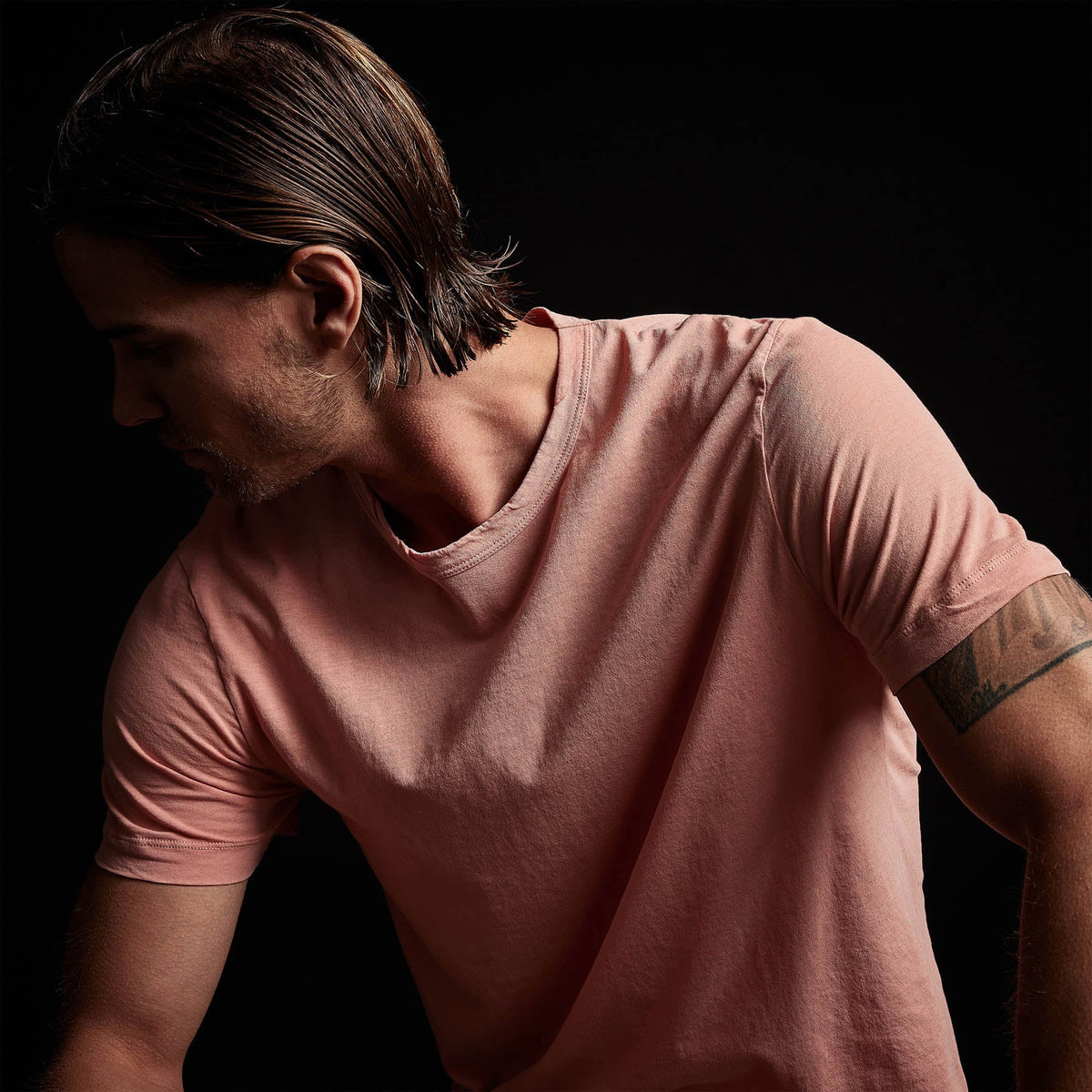 Clear Jersey Crew in Spritz Pigment | James Perse Los Angeles 