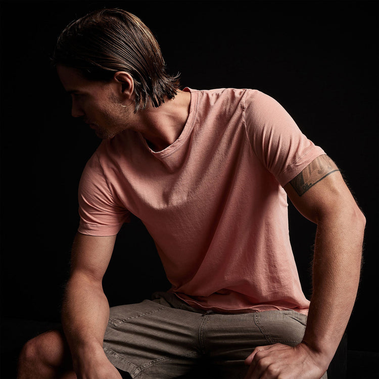 Clear Jersey Crew in Spritz Pigment | James Perse Los Angeles 