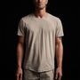 Clear Jersey Crew in String Pigment | James Perse Los Angeles