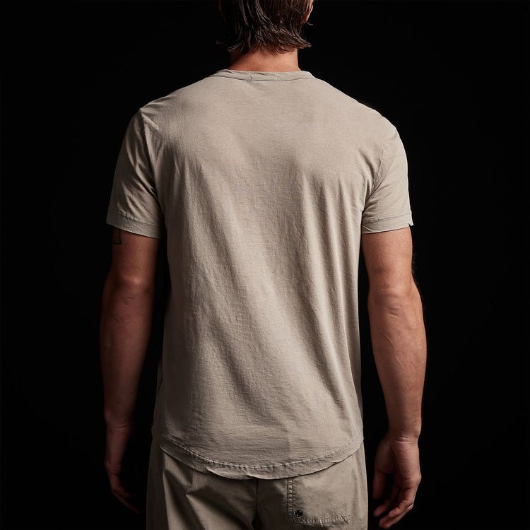 Clear Jersey Crew in String Pigment | James Perse Los Angeles
