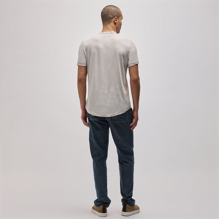 Clear Jersey Crew in Salt Pigment | James Perse Los Angeles