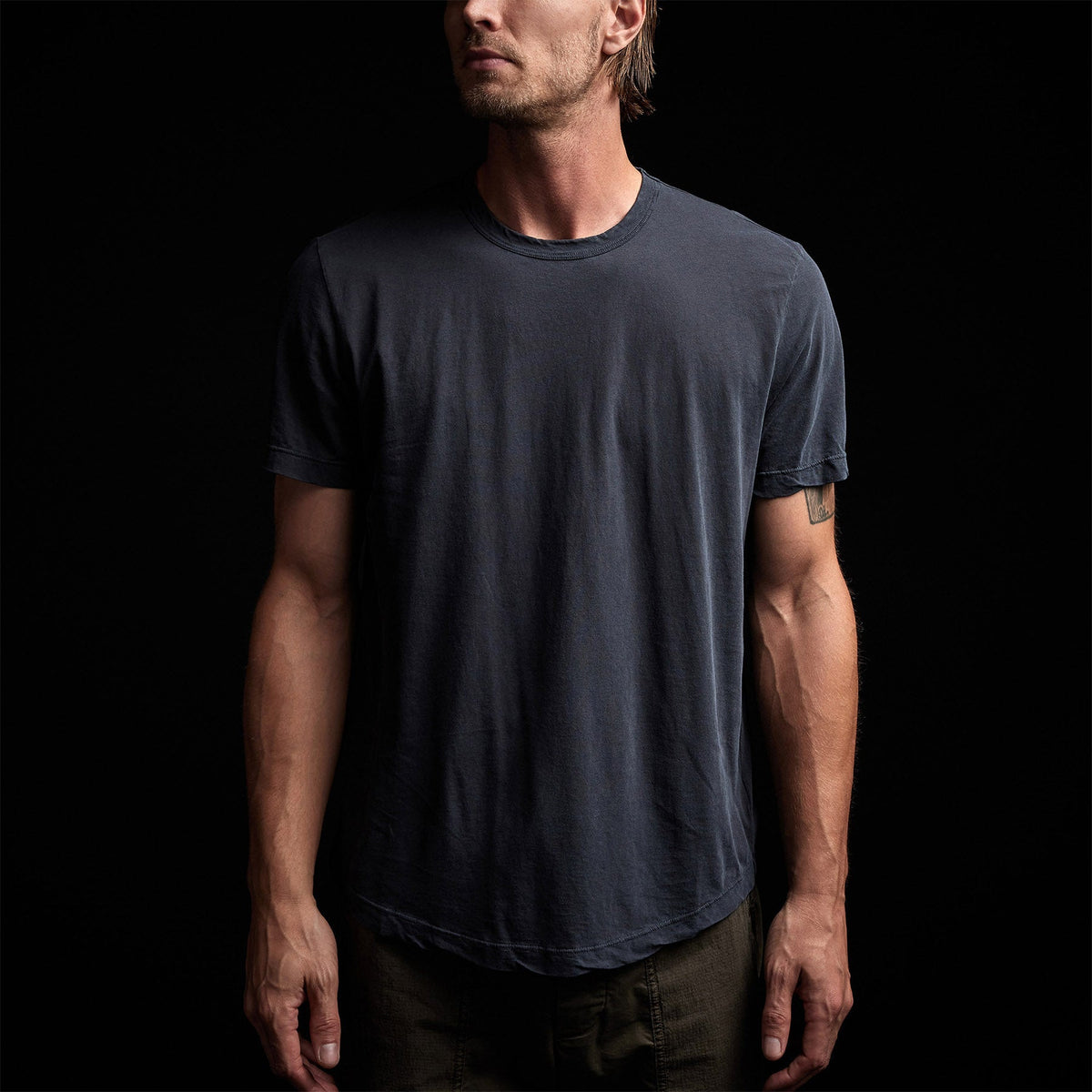 Clear Jersey Crew in Titan Pigment | James Perse Los Angeles