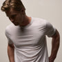 Clear Jersey Crew in White | James Perse Los Angeles