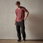 Clear Jersey V Neck in Claret Pigment | James Perse Los Angeles