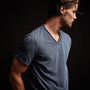 Clear Jersey V Neck in Sea Captain Pigment | James Perse Los Angeles
