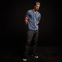 Clear Jersey V Neck in Sea Captain Pigment | James Perse Los Angeles