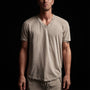 Clear Jersey V Neck in String Pigment | James Perse Los Angeles