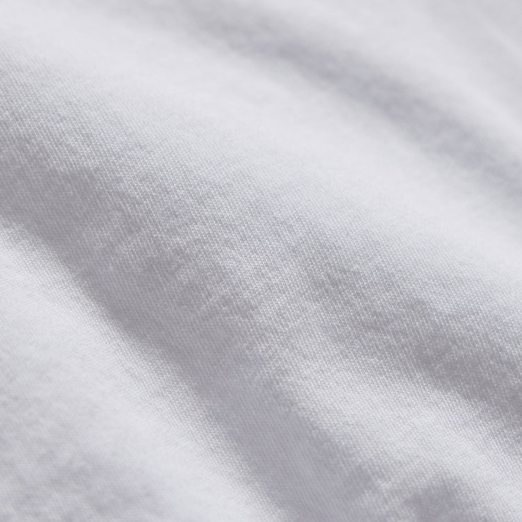Clear Jersey V Neck in White | James Perse Los Angeles FLAT