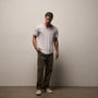Clear Jersey V Neck in White | James Perse Los Angeles
