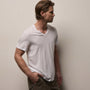Clear Jersey V Neck in White | James Perse Los Angeles