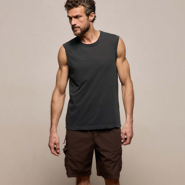 LA Muscle Tank in Magma Pigment | James Perse Los Angeles
