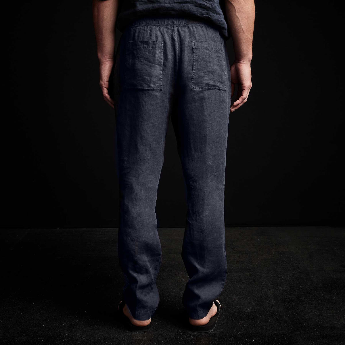 Lightweight Linen Pant in Blue Oil | James Perse Los Angeles 