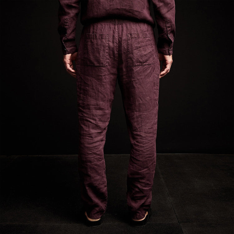 Lightweight Linen Pant in Eggplant | James Perse Los Angeles
