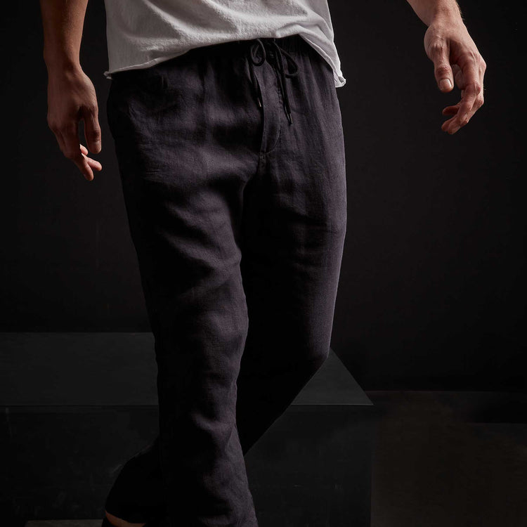 Lightweight Linen Pant - French Navy Pigment | James Perse Los Angeles