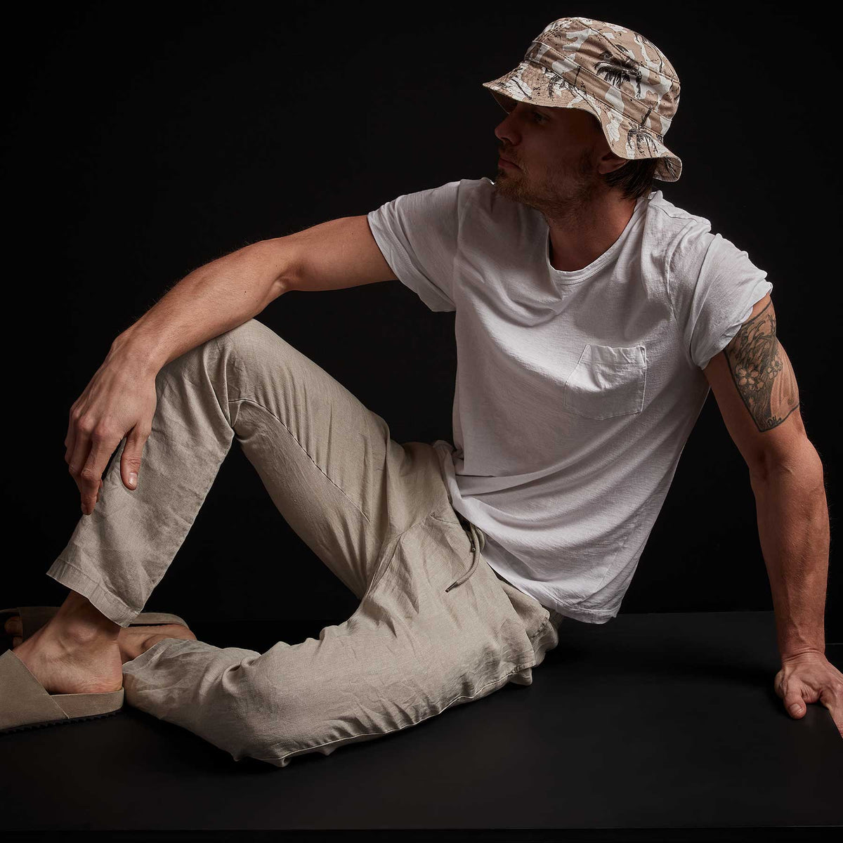 Lightweight Linen Pant - Mineral Pigment