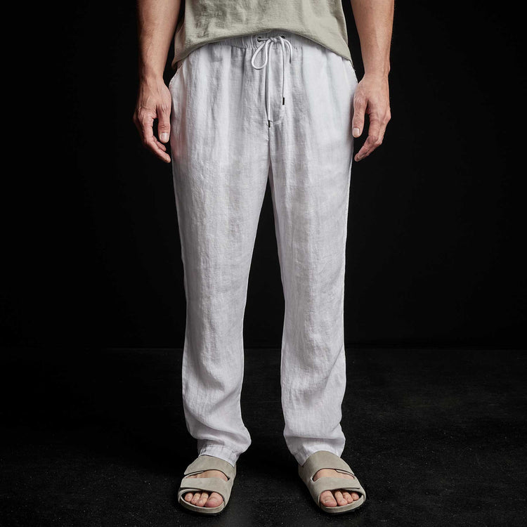 Lightweight Linen Pant in White | James Perse Los Angeles