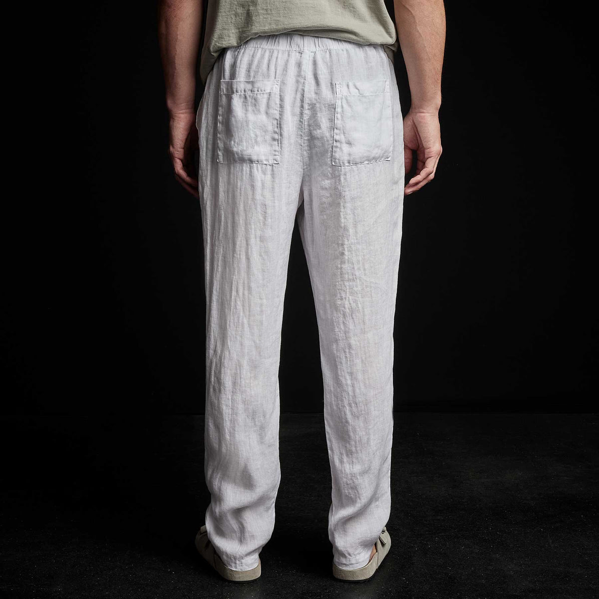 Lightweight Linen Pant in White | James Perse Los Angeles