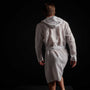 linen hooded robe white | James Perse Los Angeles 