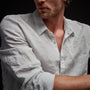 Classic Linen Shirt in Blue Ice Pigment | James Perse Los Angeles