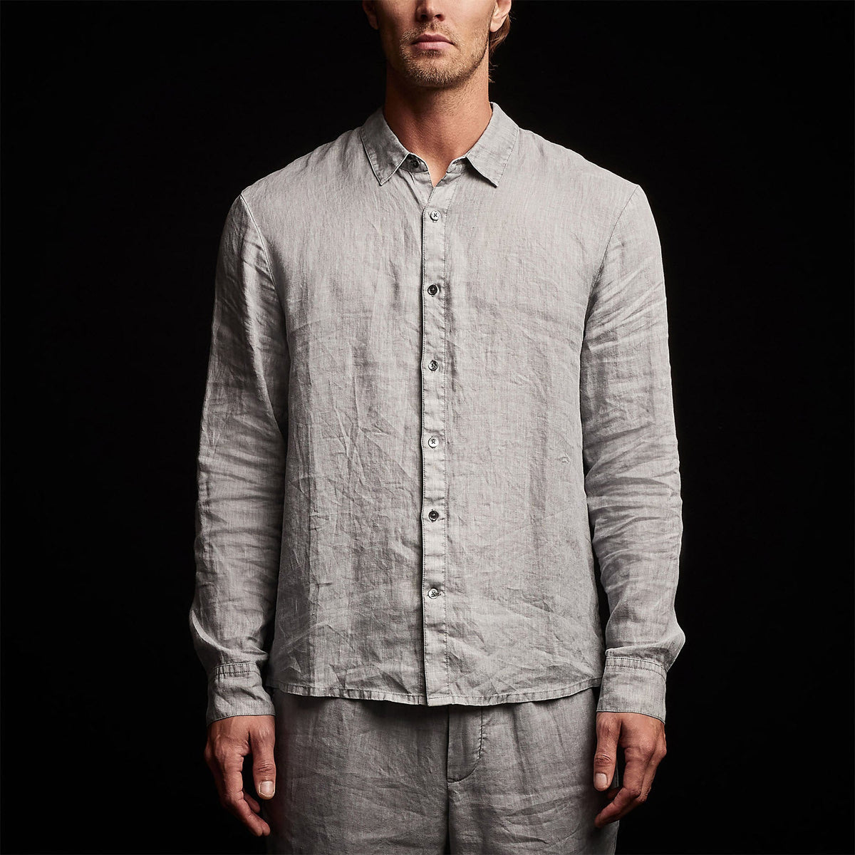 Classic Linen Shirt in Breeze Pigment | James Perse Los Angeles
