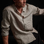 Classic Linen Shirt in Fume Pigment | James Perse Los Angeles