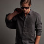 Classic Linen Shirt in Magma Pigment | James Perse Los Angeles
