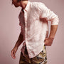 Classic Linen Shirt in Nougat Pigment | James Perse Los Angeles