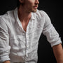 Classic Linen Shirt in White | James Perse Los Angeles