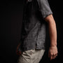 Rolled Sleeve Linen Shirt - Magma Pigment
