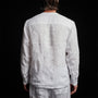 Band Collar Linen Shirt in White | James Perse Los Angeles