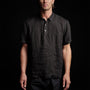 Lightweight Linen Pullover Polo in Black | James Perse Los Angeles