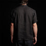 Lightweight Linen Pullover Polo in Black | James Perse Los Angeles