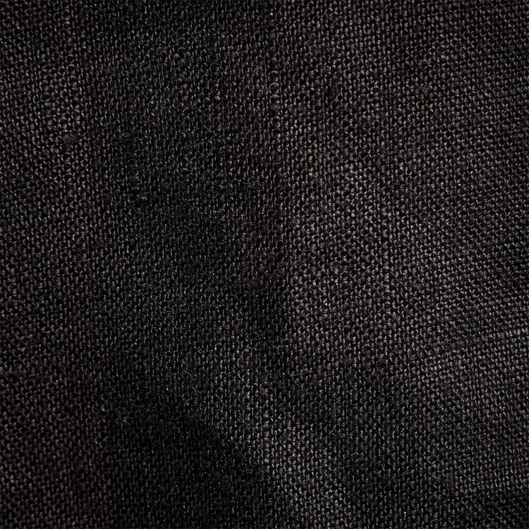 Lightweight Linen Pullover Polo in Black | James Perse Los Angeles